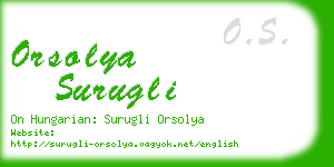 orsolya surugli business card